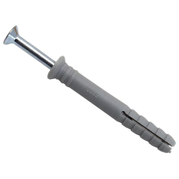Masonmate® Nylon Hammer-In Fixing 8 x 60mm (100) MASONMATE® - Dynamic Drive