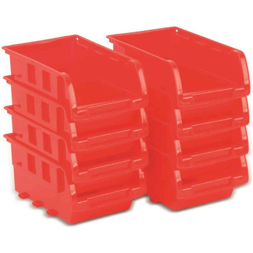 Black+Decker Storage Bins - Set Of 8 Stackable Bins, 16 X 10 Cm, Orange Black+Decker - Dynamic Drive