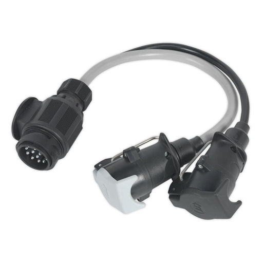 Sealey Conversion Lead 13-Pin Euro to 7-Pin N & S Type Plugs 12V TB55 Sealey - Dynamic Drive