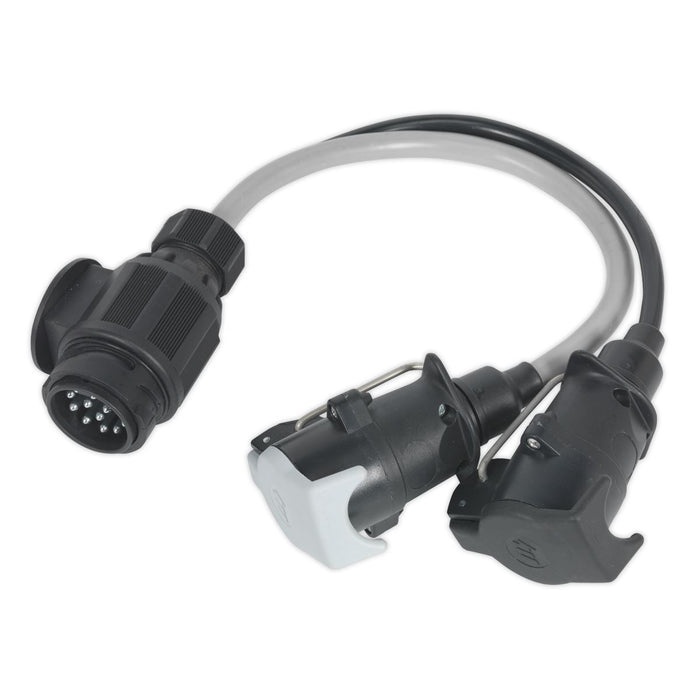 Sealey Conversion Lead 13-Pin Euro to 7-Pin N & S Type Plugs 12V TB55 Sealey - Dynamic Drive