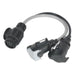 Sealey Conversion Lead 13-Pin Euro to 7-Pin N & S Type Plugs 12V TB55 Sealey - Dynamic Drive