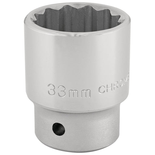 Draper 12 Point Socket, 3/4" Sq. Dr., 33mm 16700 Draper - Dynamic Drive