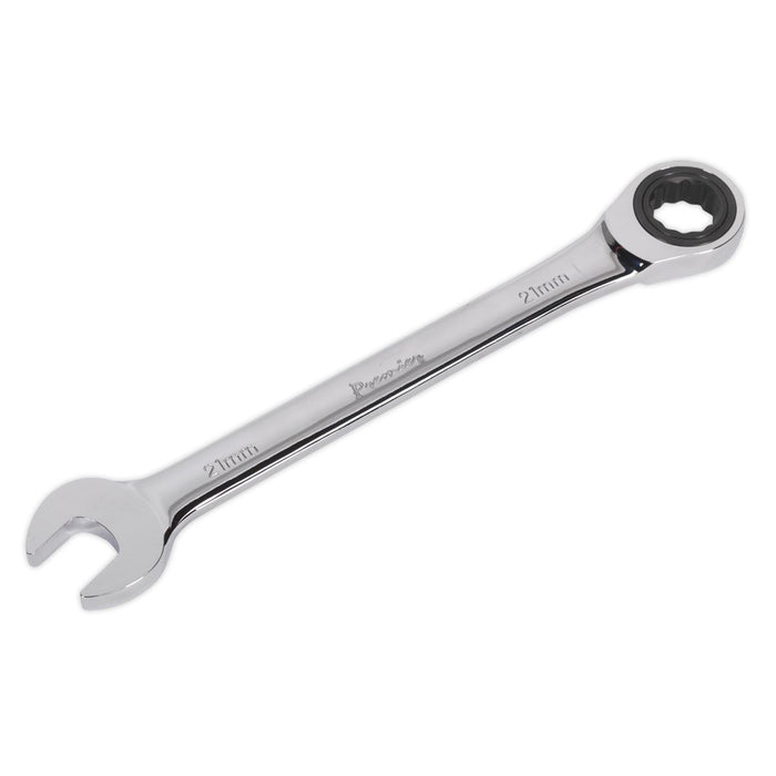 Sealey Ratchet Combination Spanner 21mm RCW21 Sealey - Dynamic Drive
