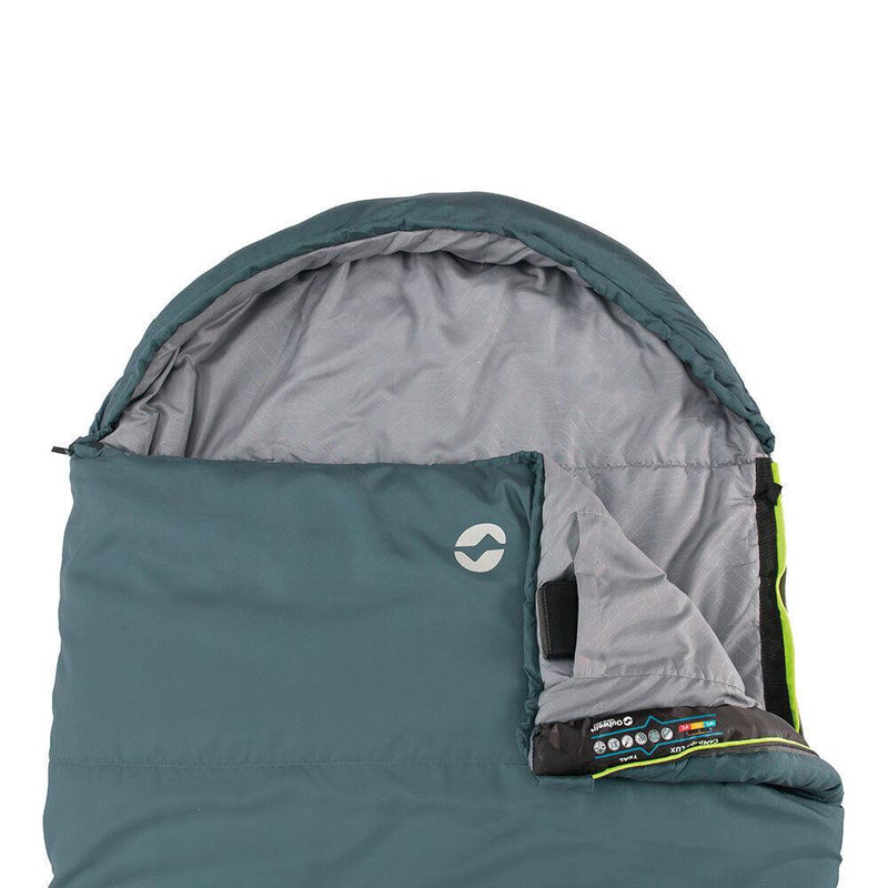 Outwell Campion Lux Sleeping Bag Teal Camping Sleeping Bag Outwell  - Dynamic Drive