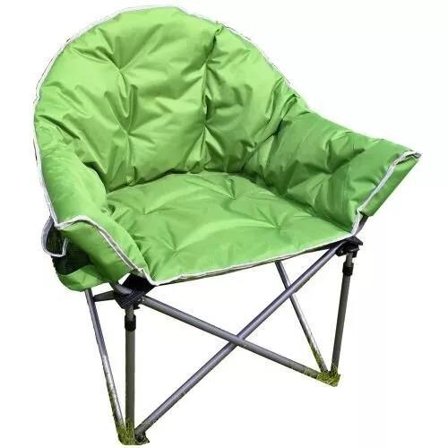 Crusader Comfort Chair Folding XL Camping Chair Green Crusader - Dynamic Drive