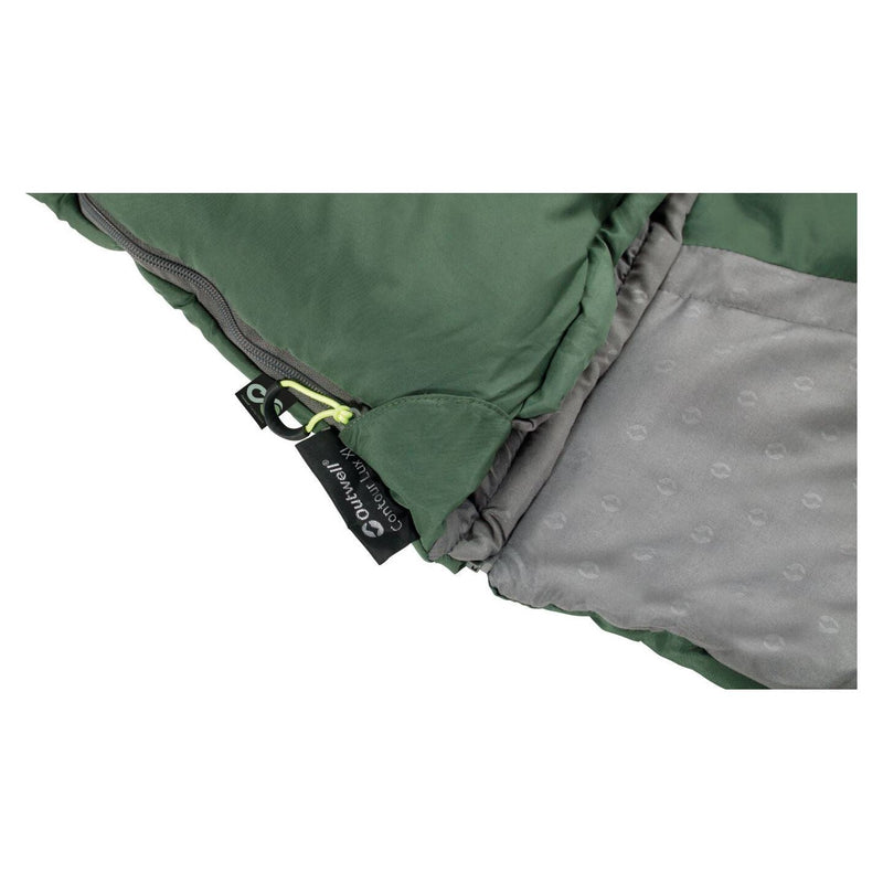 Outwell Contour Lux XL Sleeping Bag 3 Season Green Outwell - Dynamic Drive