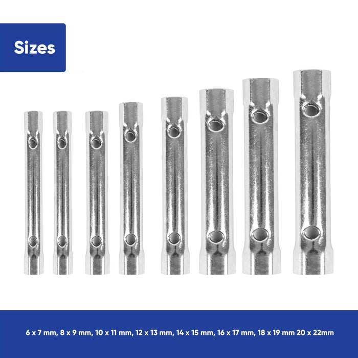 Streetwize 10 Piece Versatile Carbon Steel Box spanner set Streetwize - Dynamic Drive