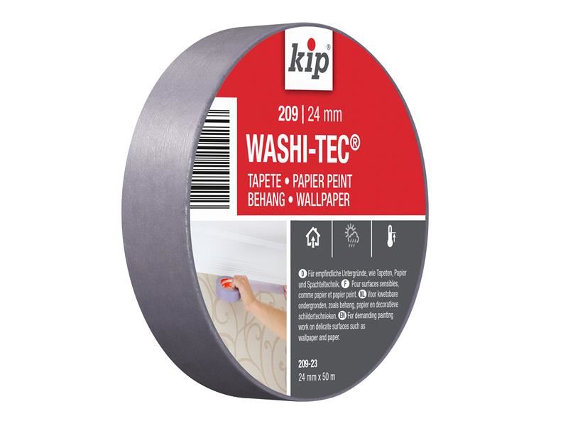 Kip® 209 Premium Low Tack WASHI-TEC® Masking Tape 24mm x 50m KIP® - Dynamic Drive