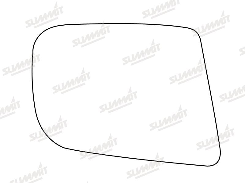 Summit Stick-On Anti Dazzle Mirror Glass fits Vauxhall Carlton LHS Summit - Dynamic Drive
