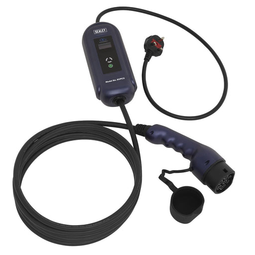 Sealey Portable EV Charger Type 2 to UK 10A 5m Cable EVPC2 Sealey - Dynamic Drive