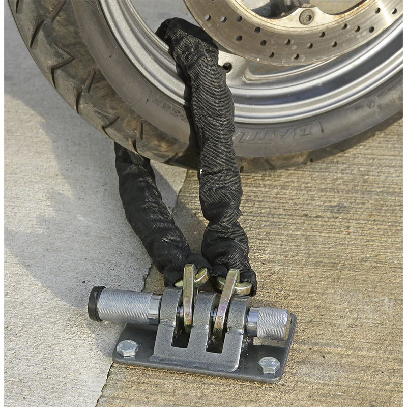 Sealey Motorcycle Locking Ground Anchor 4 Security Bolts MCGA02 Sealey  - Dynamic Drive