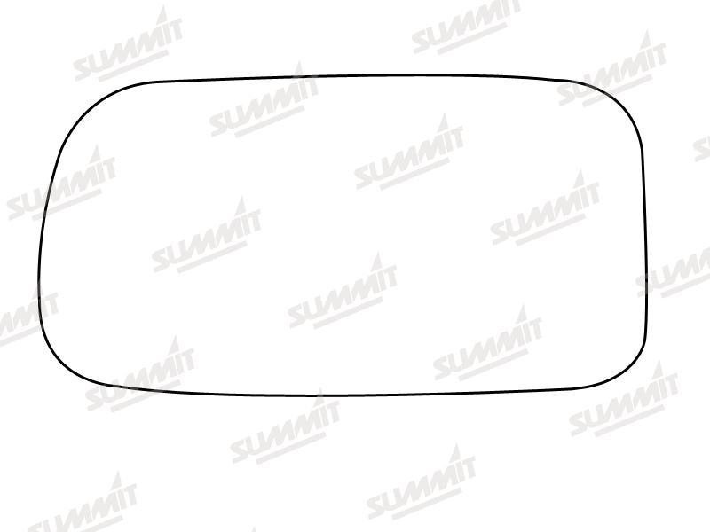Summit Stick-On Standard Mirror Glass fits Nissan Primera LHS Summit - Dynamic Drive
