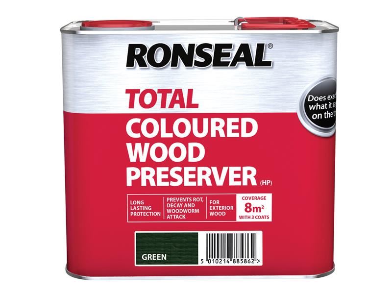 Ronseal Trade Total Wood Preserver Green 2.5 litre Ronseal - Dynamic Drive