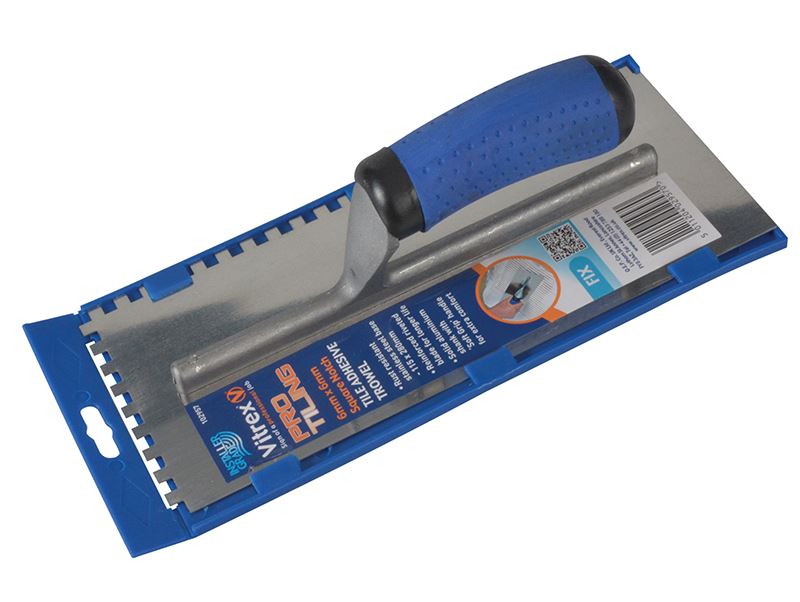 Vitrex Professional Stainless Steel Adhesive Trowel Square Notches 6mm Vitrex - Dynamic Drive