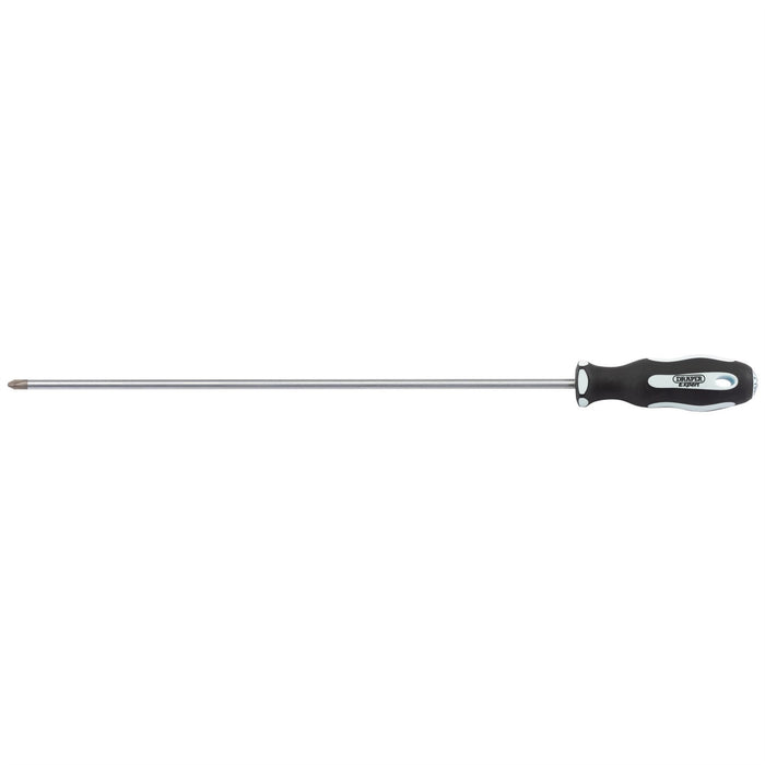 Draper Cross Slot Extra Long Reach Soft Grip Screwdriver, No.2 x 450mm 63594 Draper - Dynamic Drive