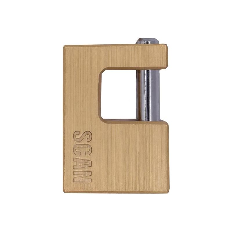 Scan Brass Shutter Padlock 60mm Scan - Dynamic Drive