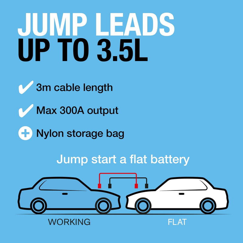 Ring Automotive - RBC160 Insulated Jump Leads, 300A, 3m Ring Automotive - Dynamic Drive