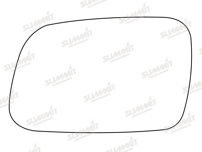 Summit Stick-On Anti Dazzle Mirror Glass fits Peugeot 407 04 on LHS Summit - Dynamic Drive