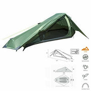 Summit Eiger Trekker 2 Man Person Double Fishing Hiking Camping Tent Quick Easy Summit  - Dynamic Drive