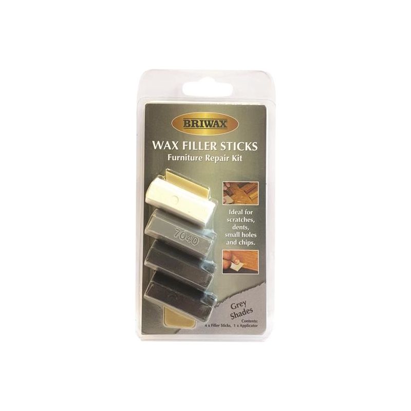 Briwax Wax Filler Sticks Grey Shades (Pack 4) Briwax - Dynamic Drive
