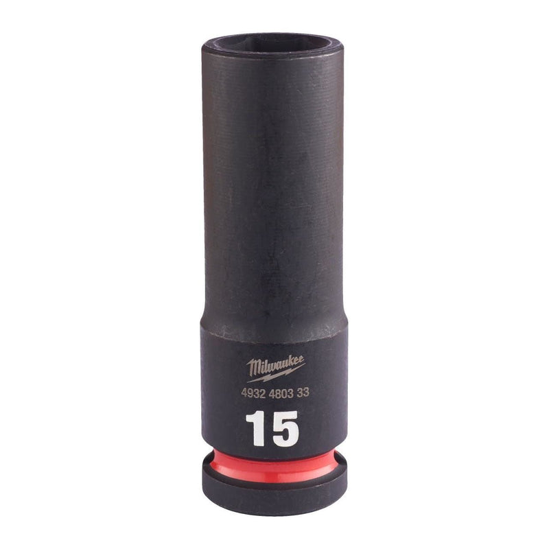 Milwaukee Hex Socket Shw 1/2 Deep 15mm-1Pc 4932480333 Milwaukee - Dynamic Drive