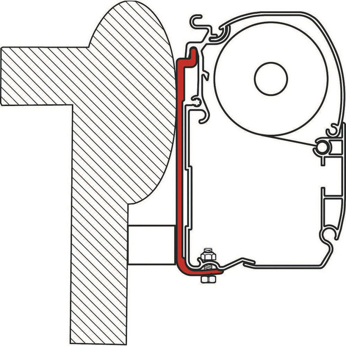 Fiamma Adapter Knaus C Liner 300 (98655-754) Fiamma - Dynamic Drive