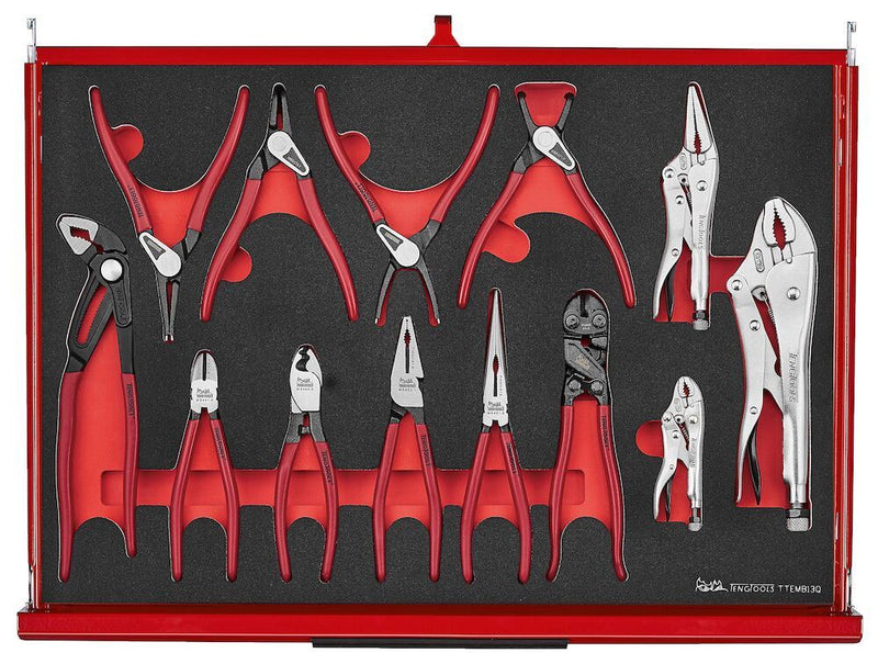 Teng Tools 26" PRO35™ roller cabinet FOAM tool kit 335 pieces red Town Tools - Dynamic Drive
