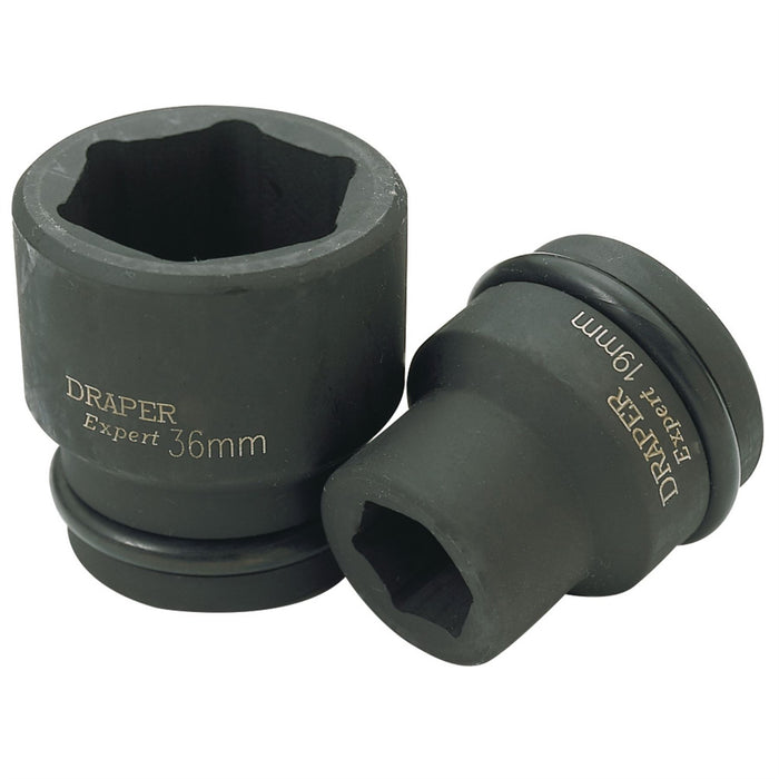 Draper HI-TORQ 6 Point Impact Socket, 3/4" Sq. Dr., 19mm 28660 Draper  - Dynamic Drive