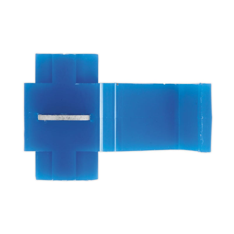 Sealey Quick Splice Connector Blue Pack of 100 QSPB Sealey - Dynamic Drive