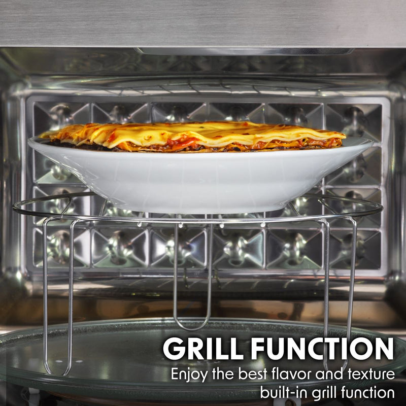 Baridi Integrated Microwave Oven with Grill 25L Capacity 900W - Black Baridi - Dynamic Drive