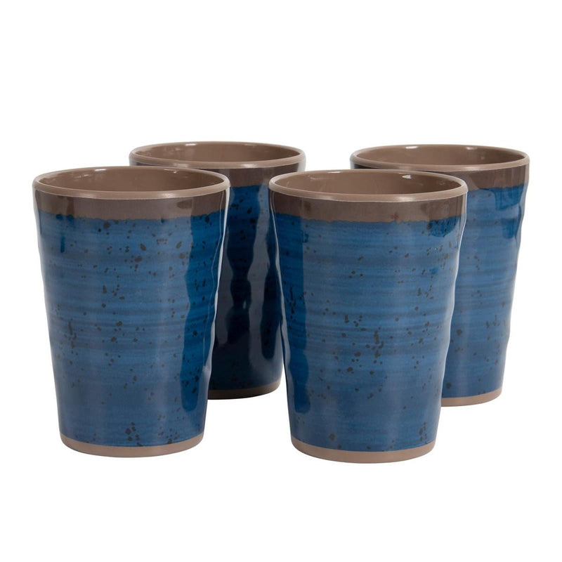 Bo-Camp Cup Halo Melamine 4 Pieces Blue Bo-Camp - Dynamic Drive