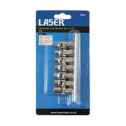 Laser Universal Joint Socket Set 1/4"D 7pc 7024 Laser - Dynamic Drive