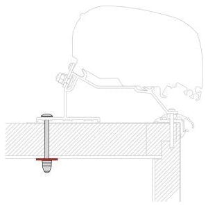 Fiamma F80/F65 Adapter Kit Lmc For Caravan Roof 98655Z100 Fiamma - Dynamic Drive