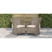 Dellonda Chester Rattan Wicker Outdoor Garden Dining Chairs 2pc DG64 Dellonda - Dynamic Drive