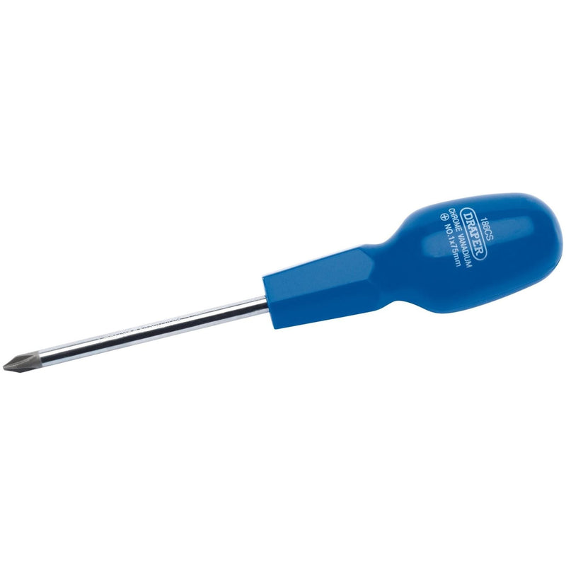 Draper Cross Slot Cabinet Pattern Screwdriver, No.1 x 75mm 14083 Draper - Dynamic Drive