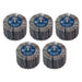 Sealey 80 x 40mm Abrasive Flap Wheel on 6mm Shaft 60Grit - Pack of 5 FW8040605 Sealey - Dynamic Drive