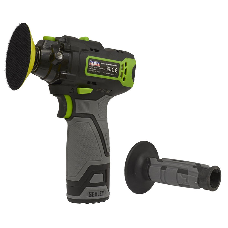 Sealey Cordless Polisher75mm 10.8V 2Ah SV10.8 Series CP108VCP Sealey - Dynamic Drive
