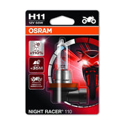 Osram 64211NR1-01B Night Racer 110 H11 Motorcycle Headlamp Bulb, 12V, Single Bli Osram  - Dynamic Drive