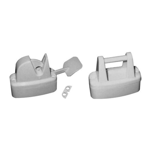 AG Lever Release Door Retainer White for Caravan/Motorhomes AG - Dynamic Drive