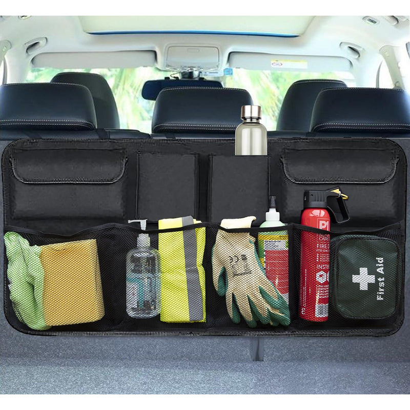 Car Boot Organiser Back Seat Hanging Pocket Large Tidy Storage Bag Accessories Streetwize  - Dynamic Drive