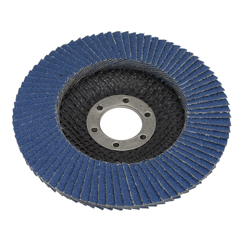Sealey Flap Disc Zirconium115mm22mm Bore 120Grit FD115120 Sealey - Dynamic Drive