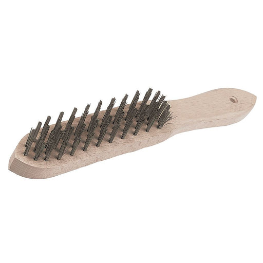 Silverline Heavy Duty Wire Brush 4 Row PB15 Silverline  - Dynamic Drive