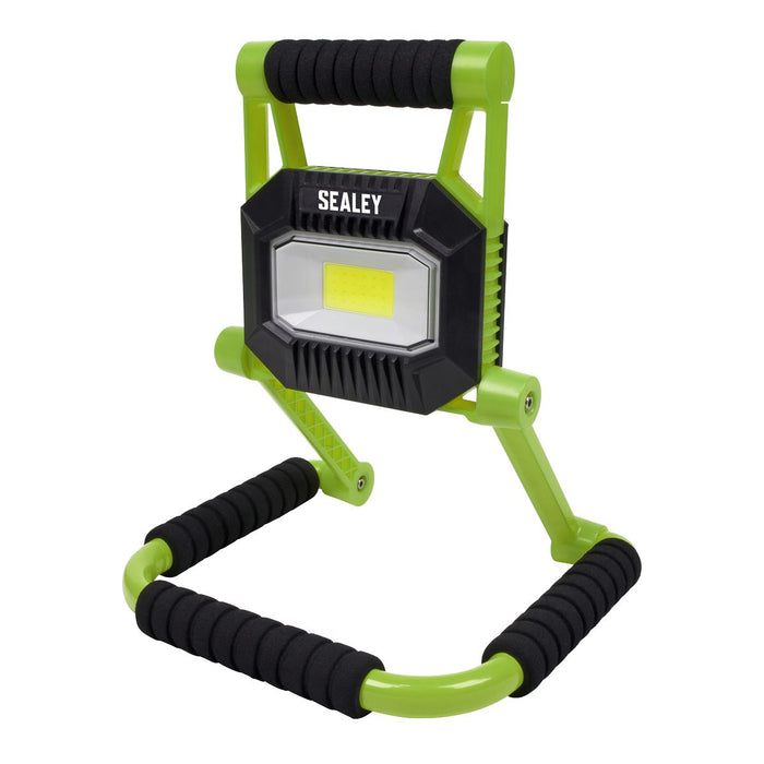 Sealey LEDFL10W R/Charge Portable Fold Flat Floodlight 10W COB LED Li-ion Sealey  - Dynamic Drive