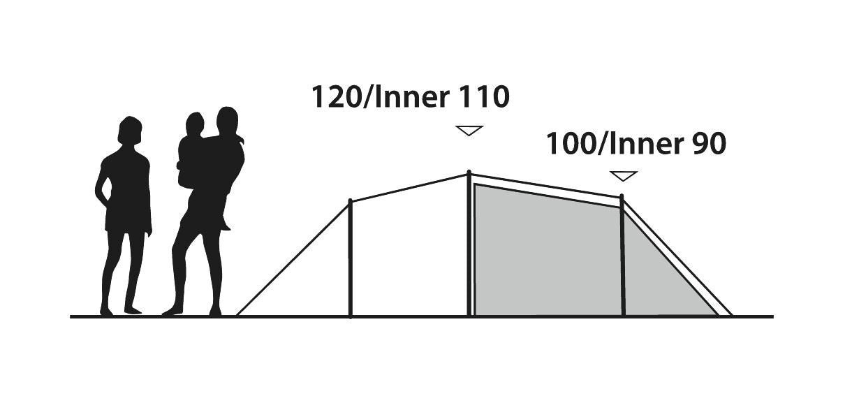 Outwell Earth 3 Plus Tunnel Tent 3 Berth Outwell - Dynamic Drive