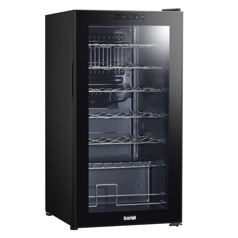 Baridi 28 Bottle Wine Fridge with Digital Touchscreen Controls & LED Light - Black Baridi  - Dynamic Drive