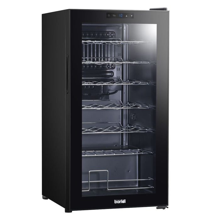 Baridi 28 Bottle Wine Fridge with Digital Touchscreen Controls & LED Light - Black Baridi  - Dynamic Drive