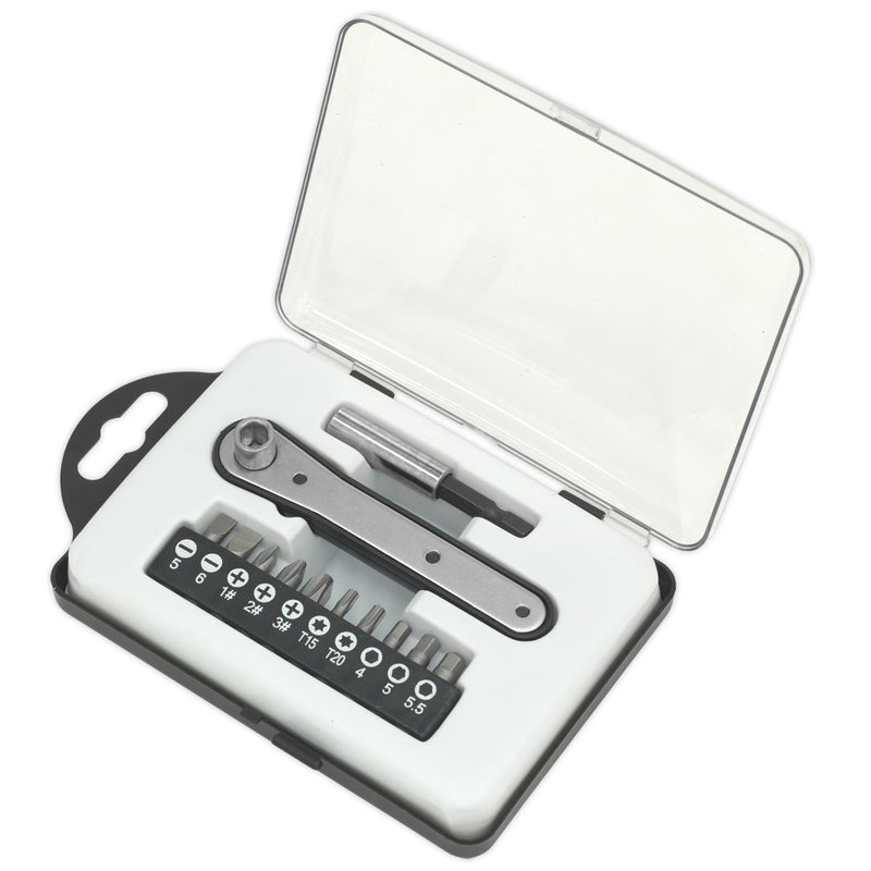Sealey Ratchet Driver Bit Set 12pc S0775 Siegen by Sealey - Dynamic Drive