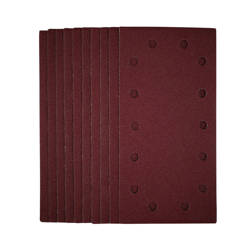 Draper 1/2 Sanding Sheets with Hook and Loop, 115 x 230mm, 80 Grit (Pack of 10) Draper - Dynamic Drive