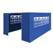 Dellonda Side Walls/Doors/Windows for Gazebo/Marquee Fits 3 x 4.5m Models - Blue Dellonda - Dynamic Drive