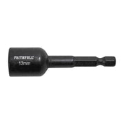 Faithfull Magnetic Impact Nut Driver 13mm x 1/4in Hex Faithfull - Dynamic Drive